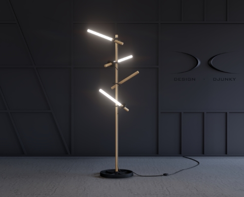 Kapstok met licht Scene1.2